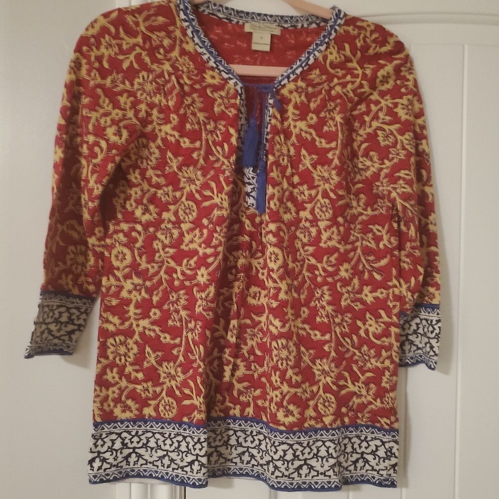 Women's Lucky Brand Boho style blouse Size S